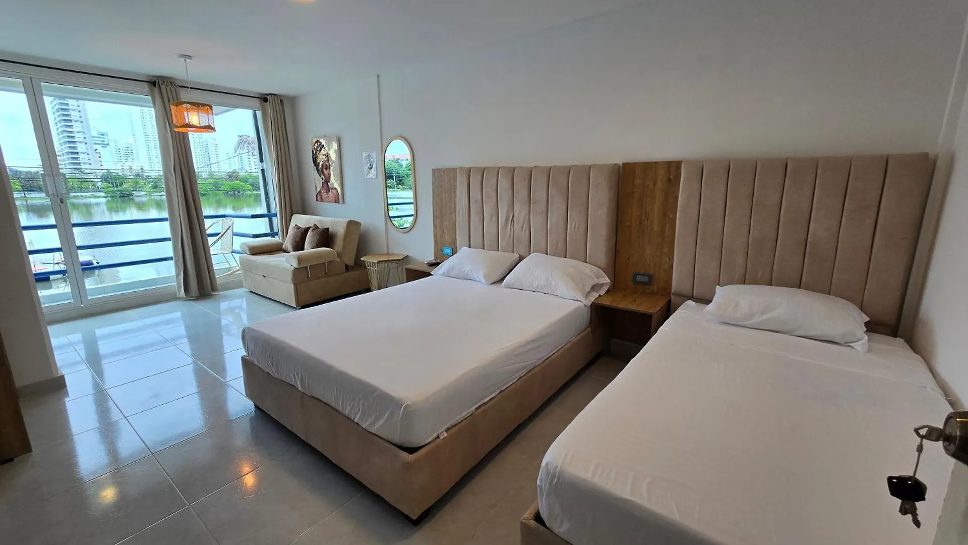 Daire Mr1-4G Apartamento Cerca La Lago Con Aire Acondicionado Y Wifi Cartagena Kolombiya
